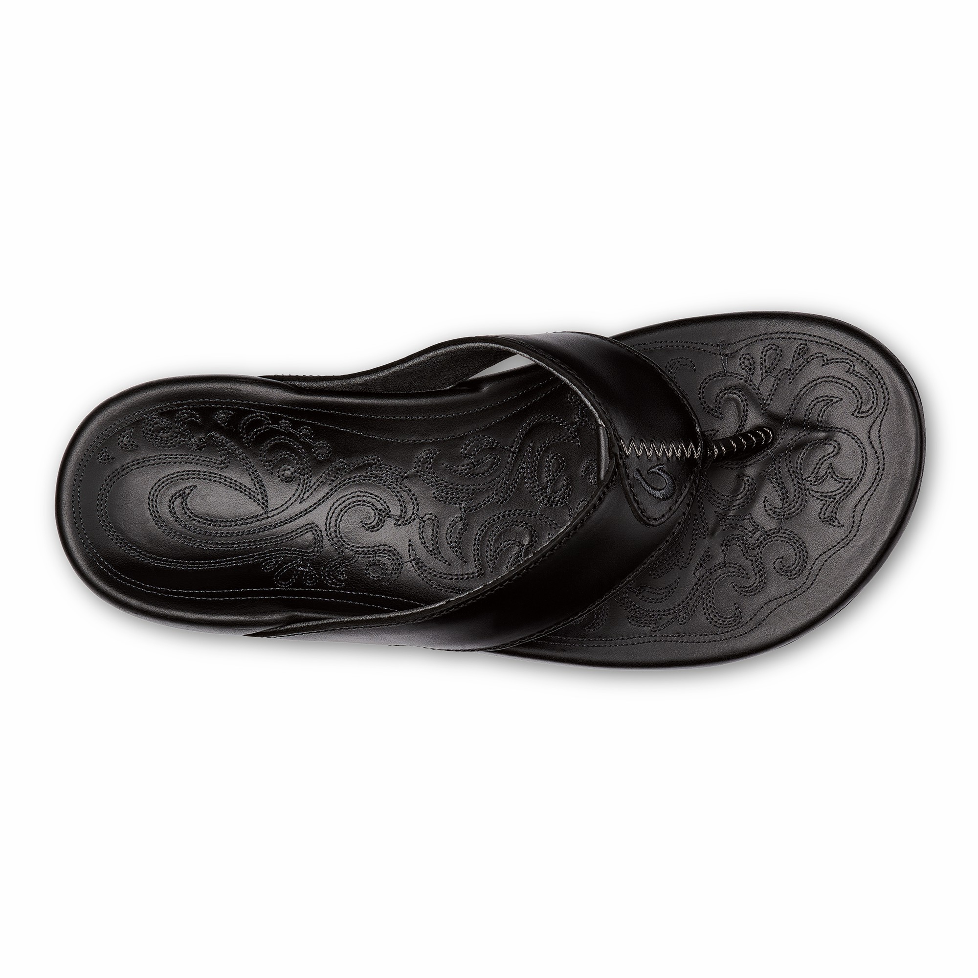 Mekila Men's Full-Grain Leather Beach Sandals - Black - Image 7