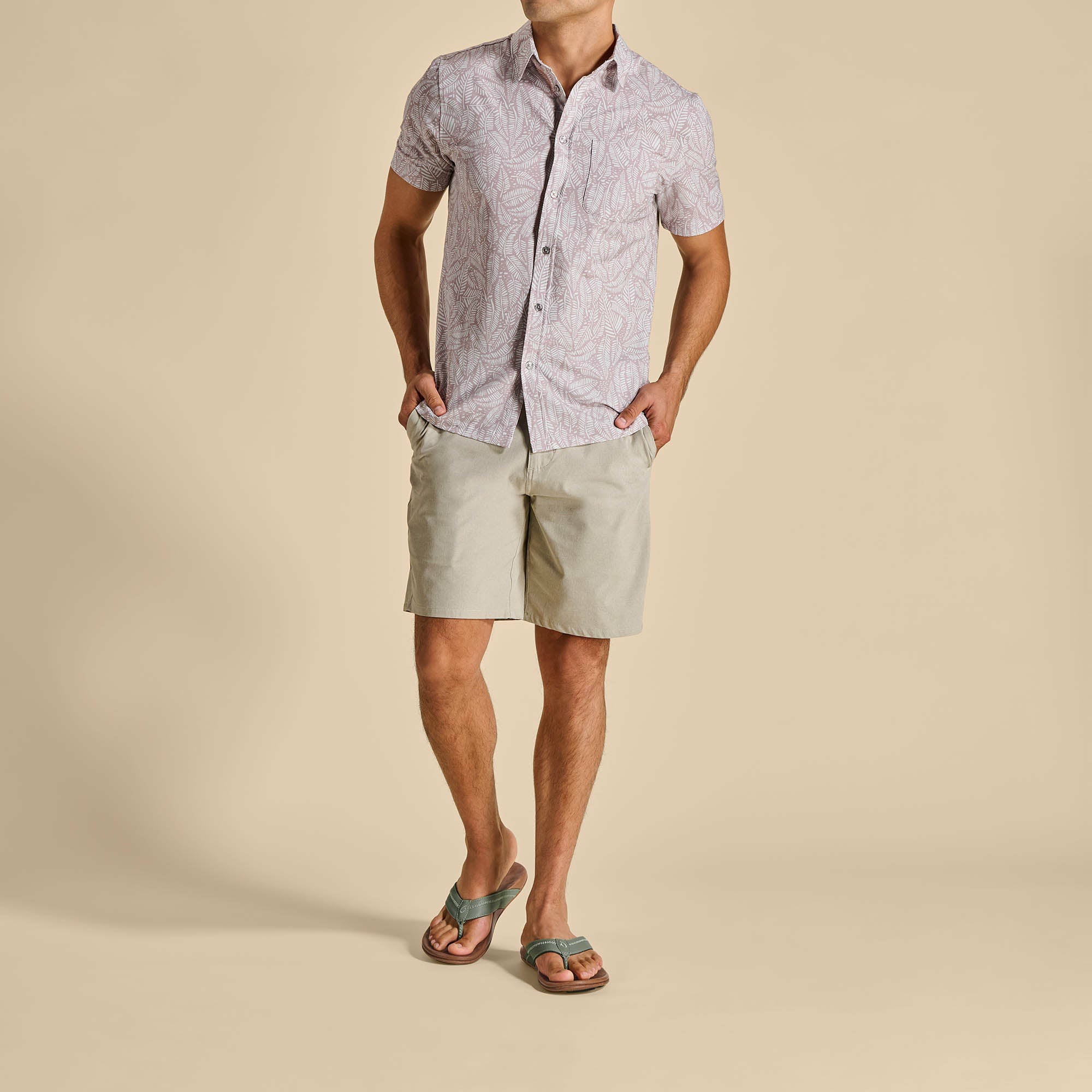 Hiapo - Odyssey Grey / Sahara Leather Beach Sandals - Image 7