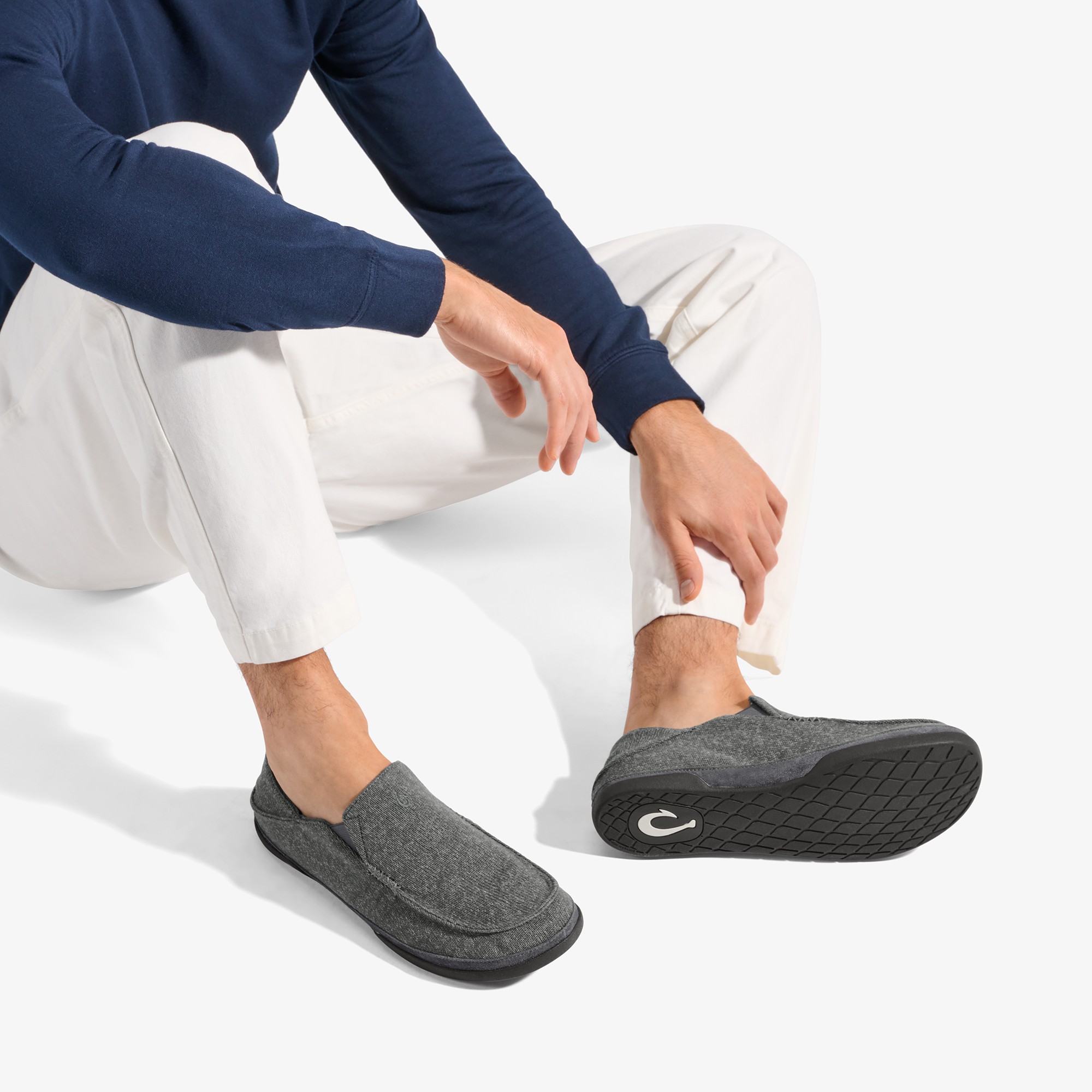 Moloā Hulu Men's Lightweight Slippers - Lava Rock - Image 2