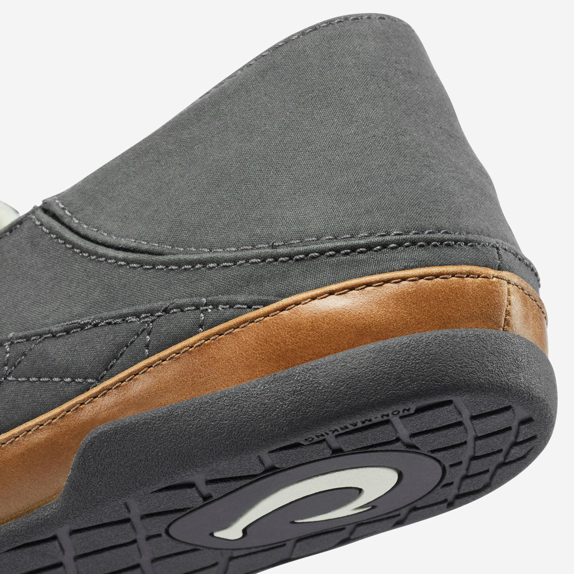 Hanohano Waxed Canvas Slippers - Dark Shadow - Image 3