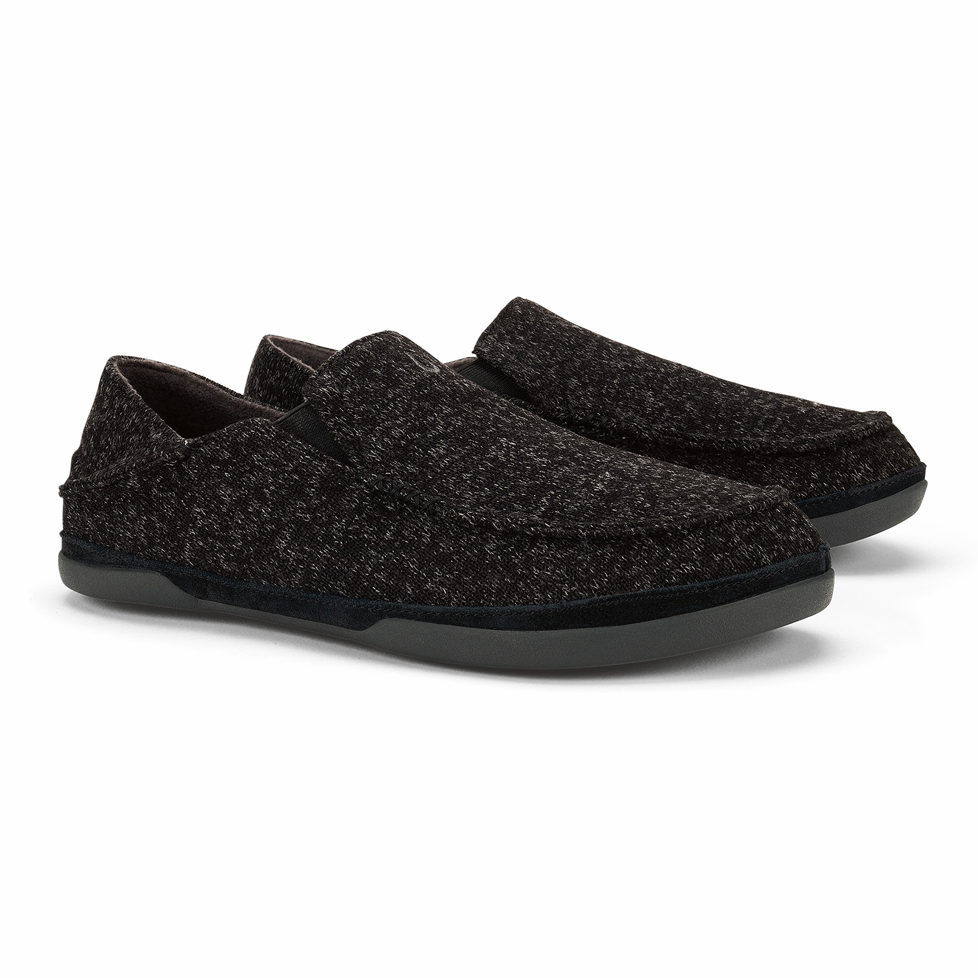 Moloā Hulu Wool Slippers - Black - Image 5