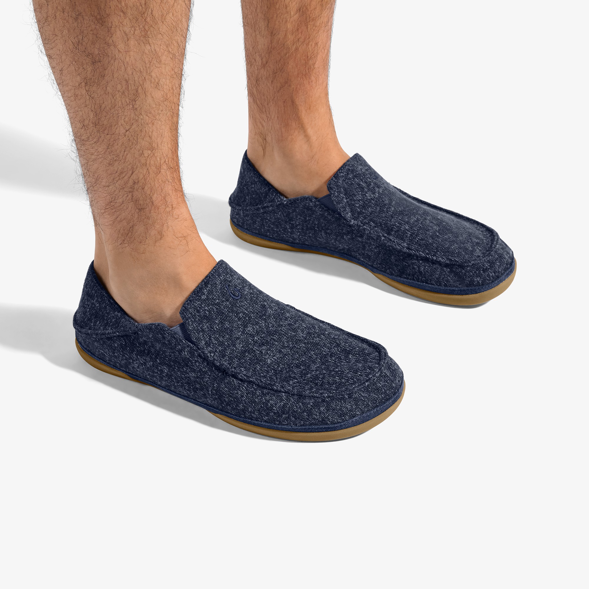 Moloā Hulu Wool Slippers - Trench Blue - Image 2