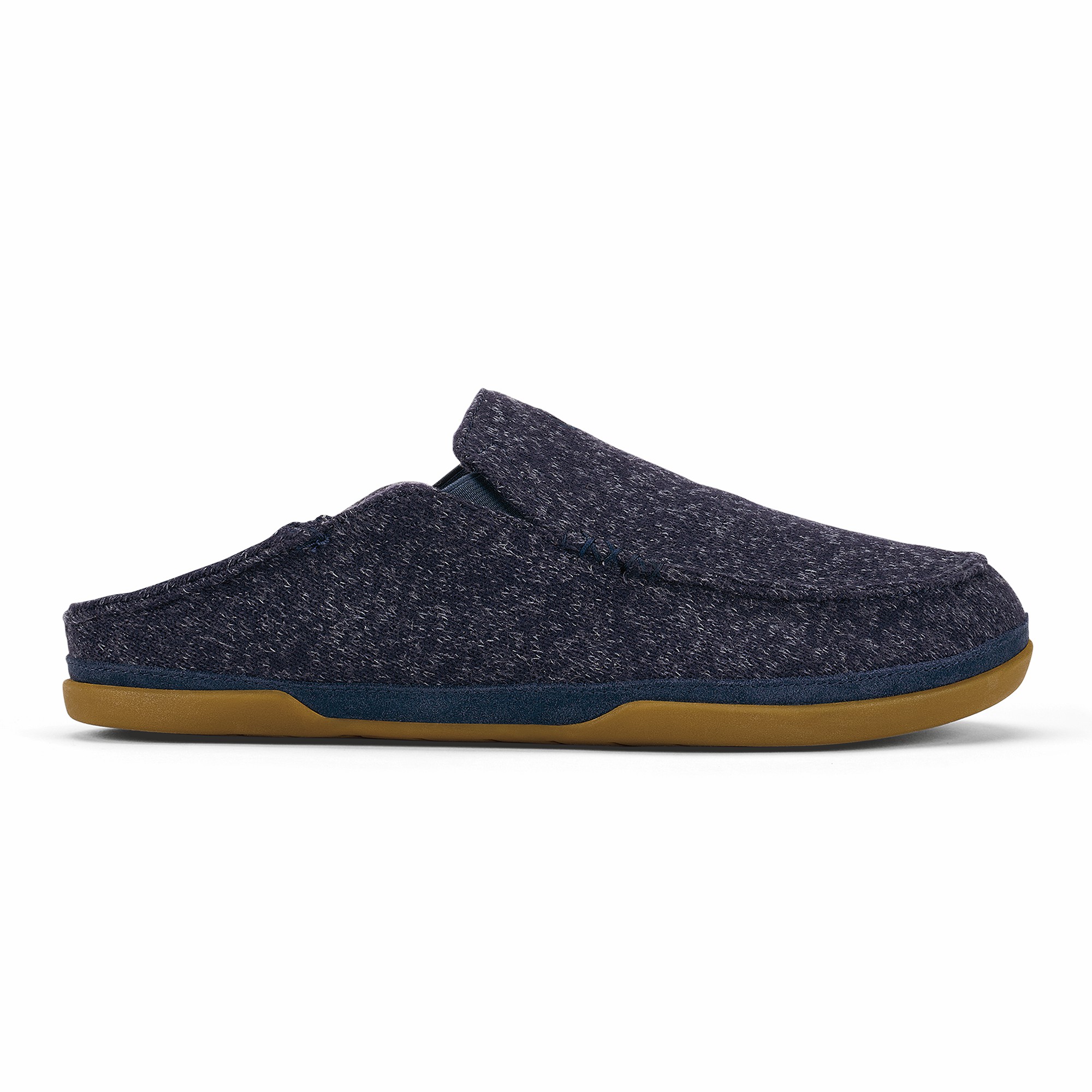 Moloā Hulu Wool Slippers - Trench Blue - Image 3