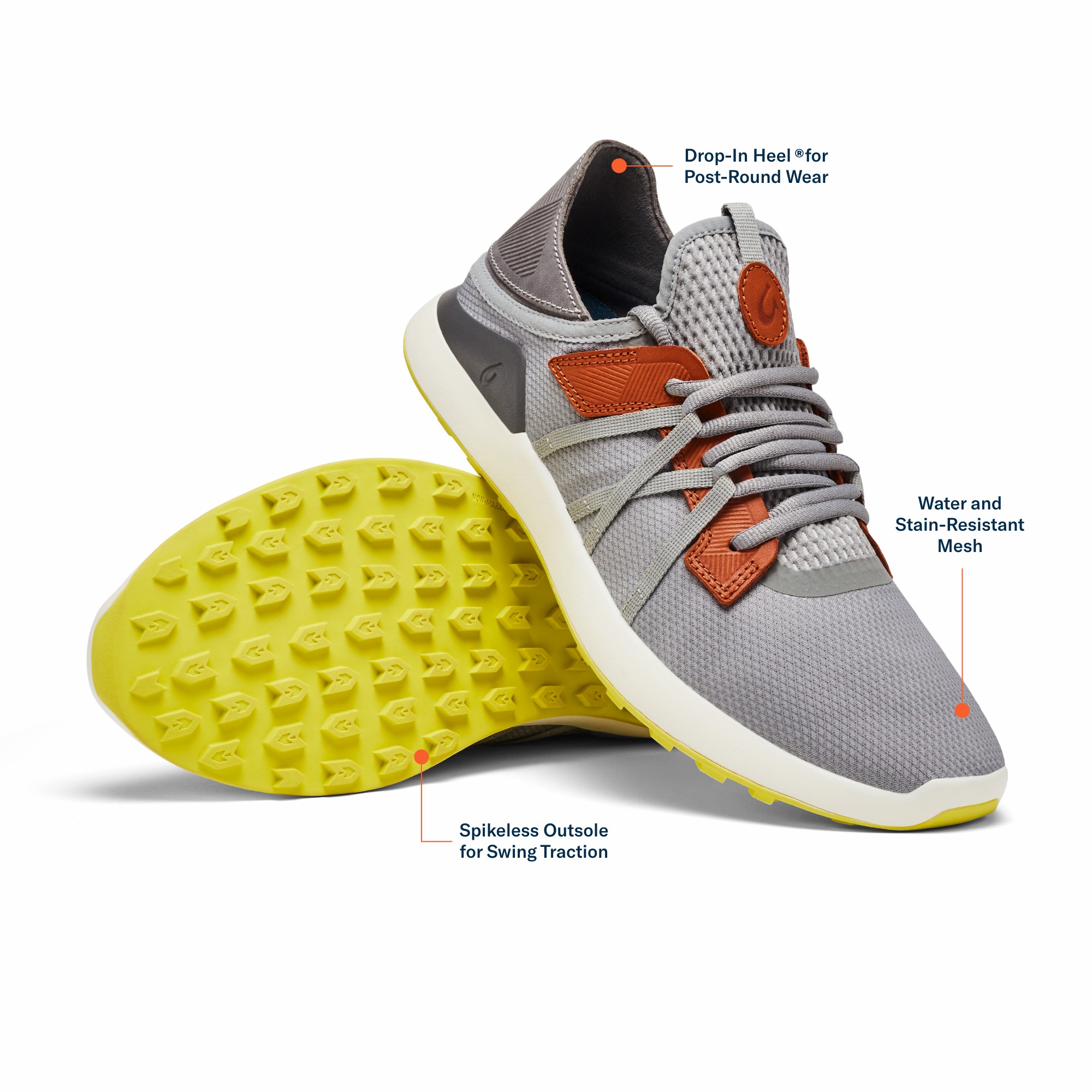 Manele Breathable Golf Shoes - Poi / Charcoal - Image 3