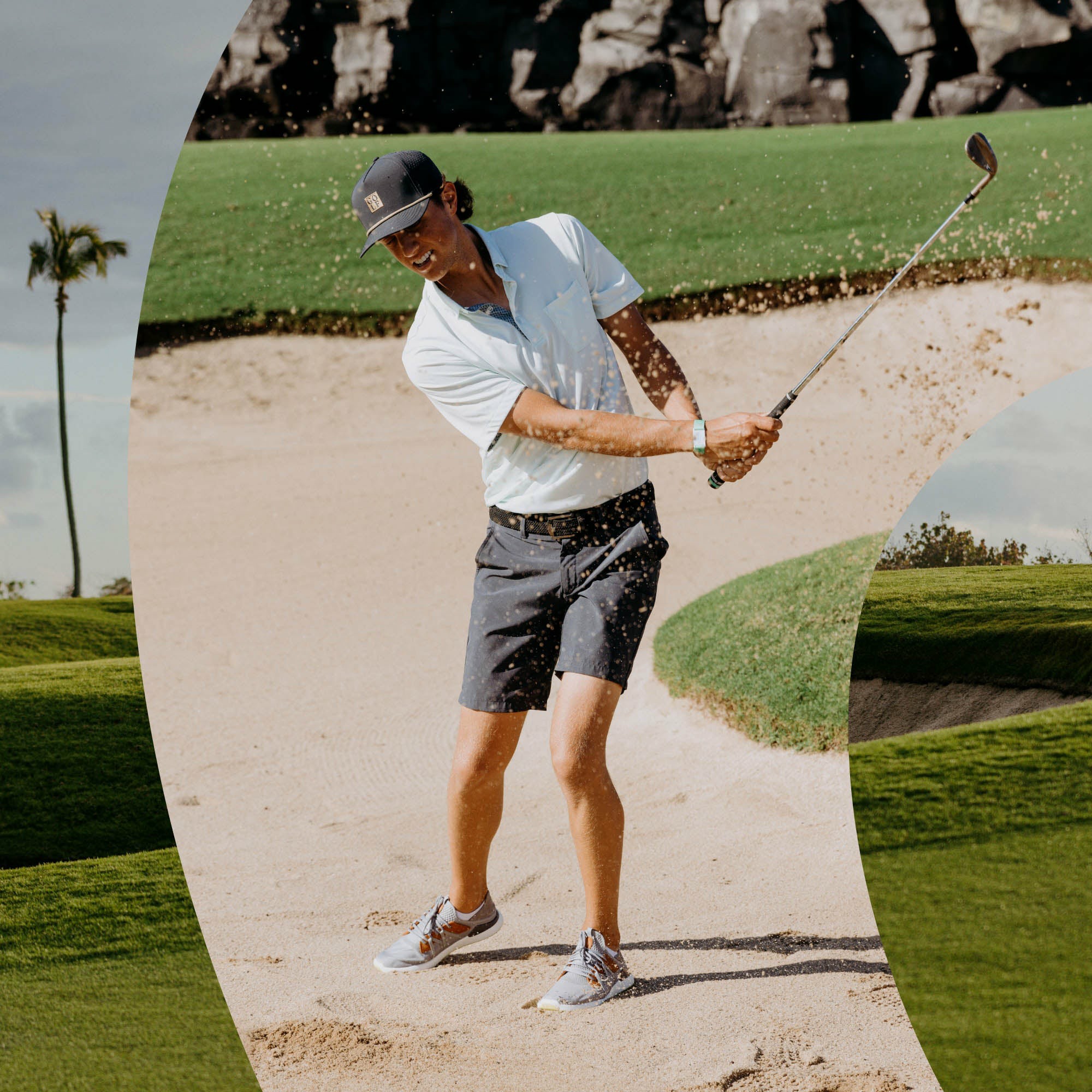 Manele Breathable Golf Shoes - Poi / Charcoal - Image 5