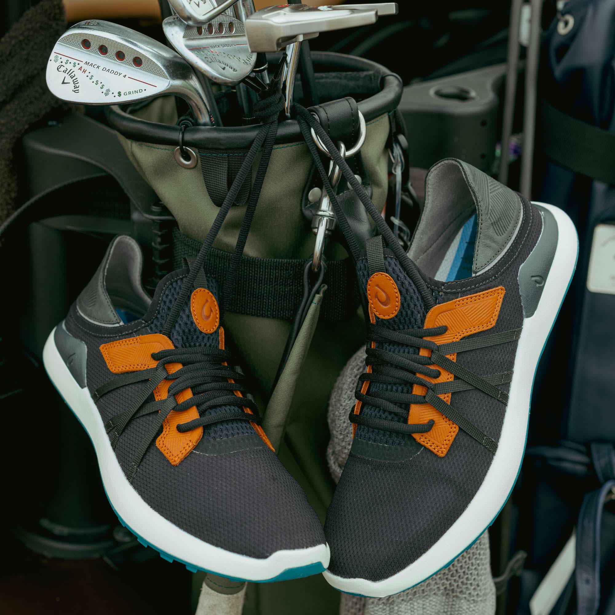 Manele Breathable Golf Shoes - Black / Dark Shadow - Image 6