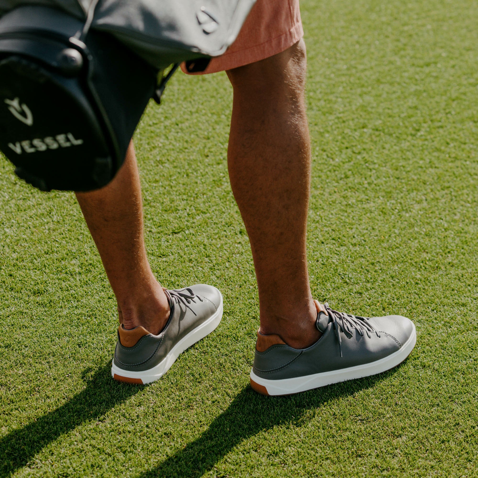 Wai‘alae Waterproof Leather Golf Shoes - Stone - Image 2