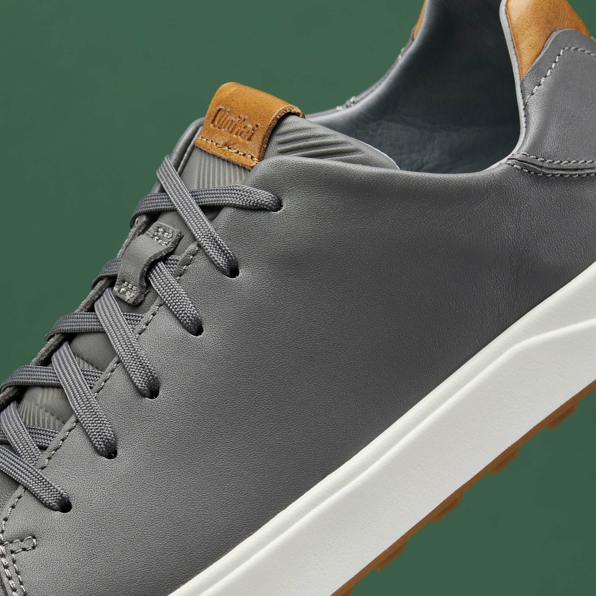 Wai‘alae Waterproof Leather Golf Shoes - Stone - Image 4
