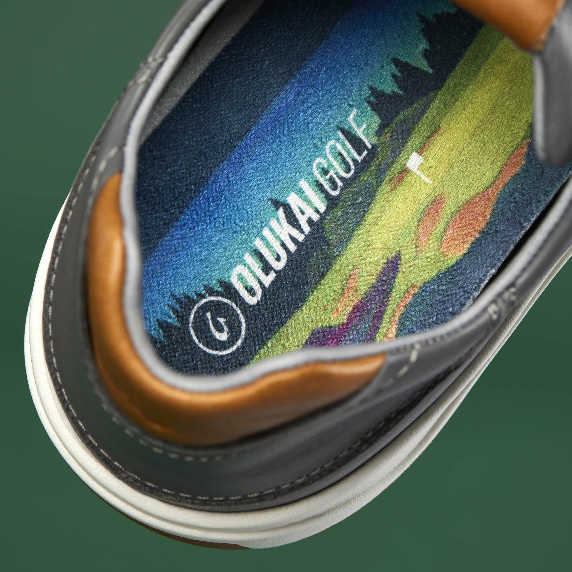 Wai‘alae Waterproof Leather Golf Shoes - Stone - Image 7