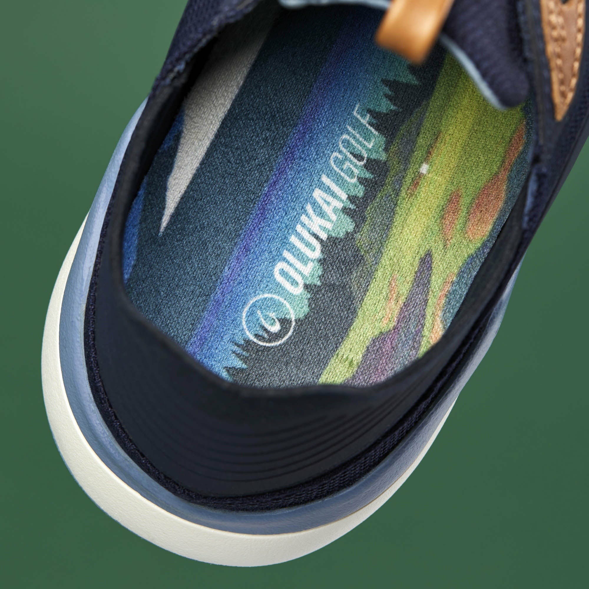 OluKai Kā‘anapali Golf Shoe - Trench Blue / Sea Ice - Image 8