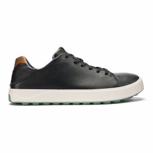 Wai‘alae Waterproof Leather Golf Shoes - Black