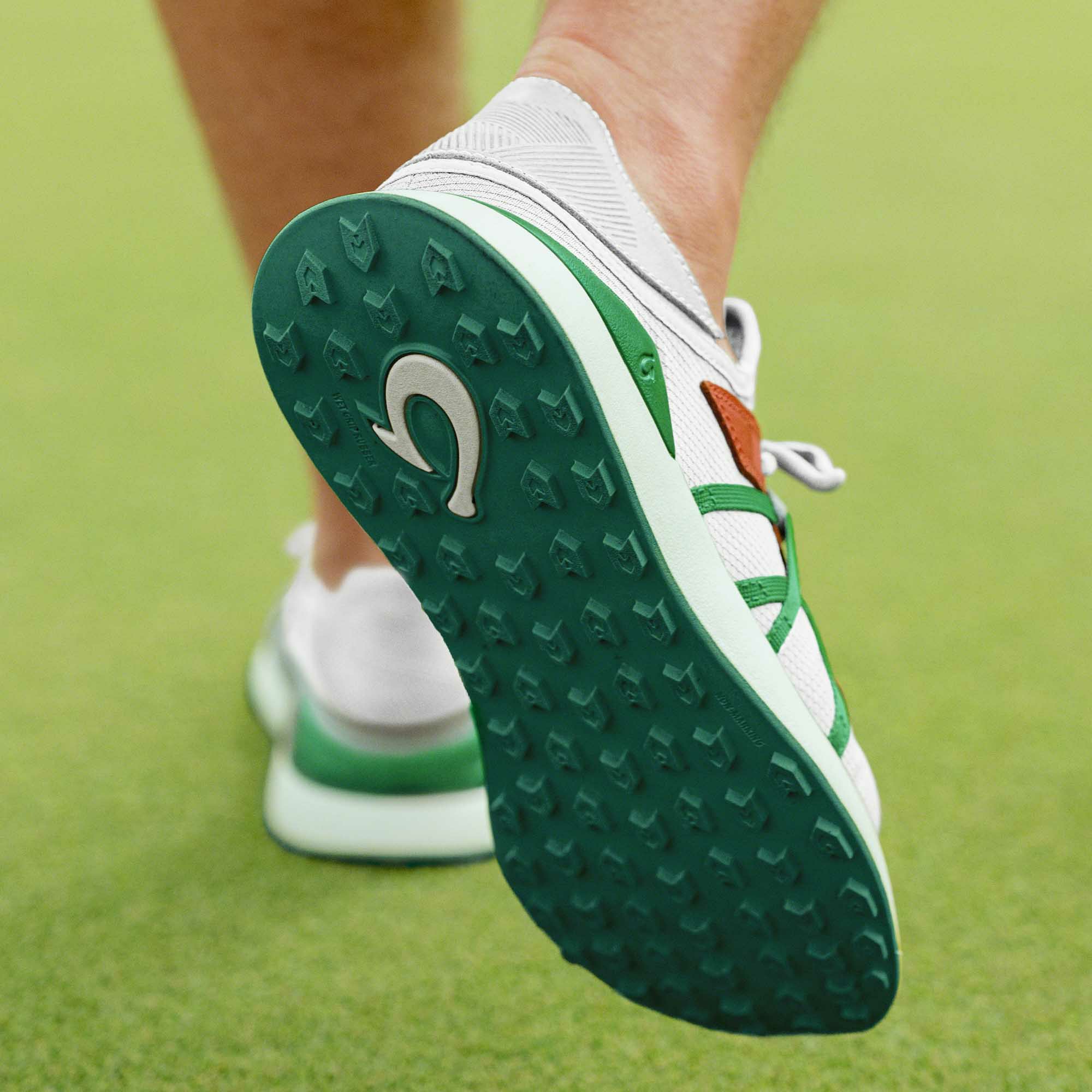Manele Breathable Golf Shoes - White / Bamboo - Image 3