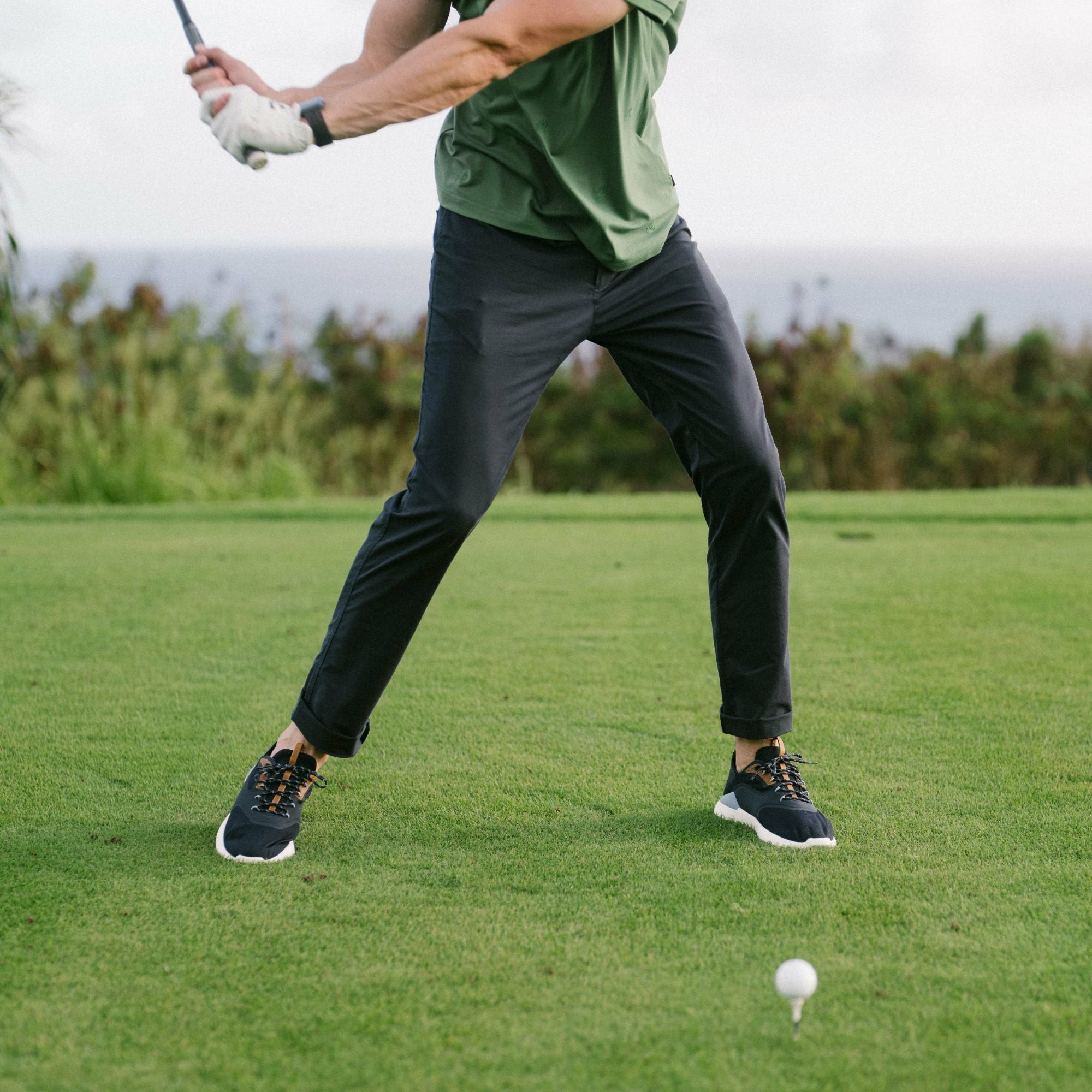 OluKai Kā‘anapali Golf Shoe - Pavement / Vintage Blue - Image 2