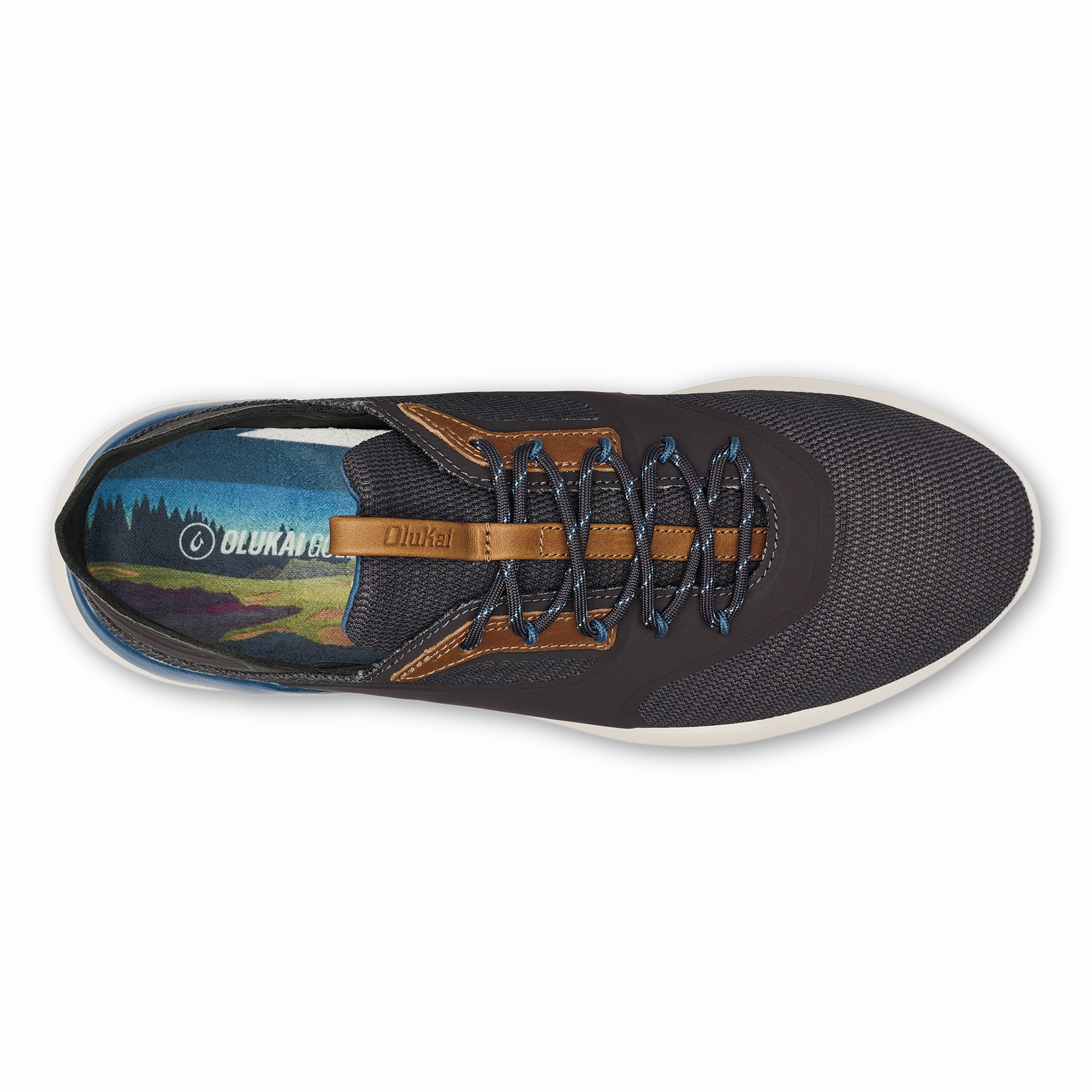 OluKai Kā‘anapali Golf Shoe - Pavement / Vintage Blue - Image 5