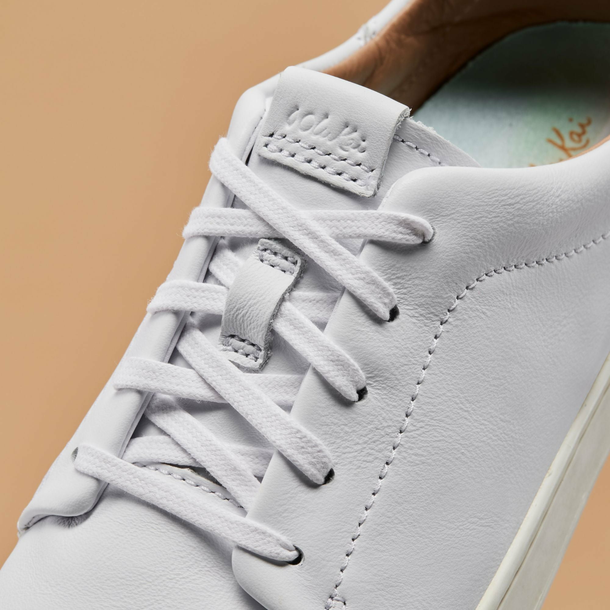 Pehuea Lī ‘Ili Women's Leather Sneakers - White - Image 3