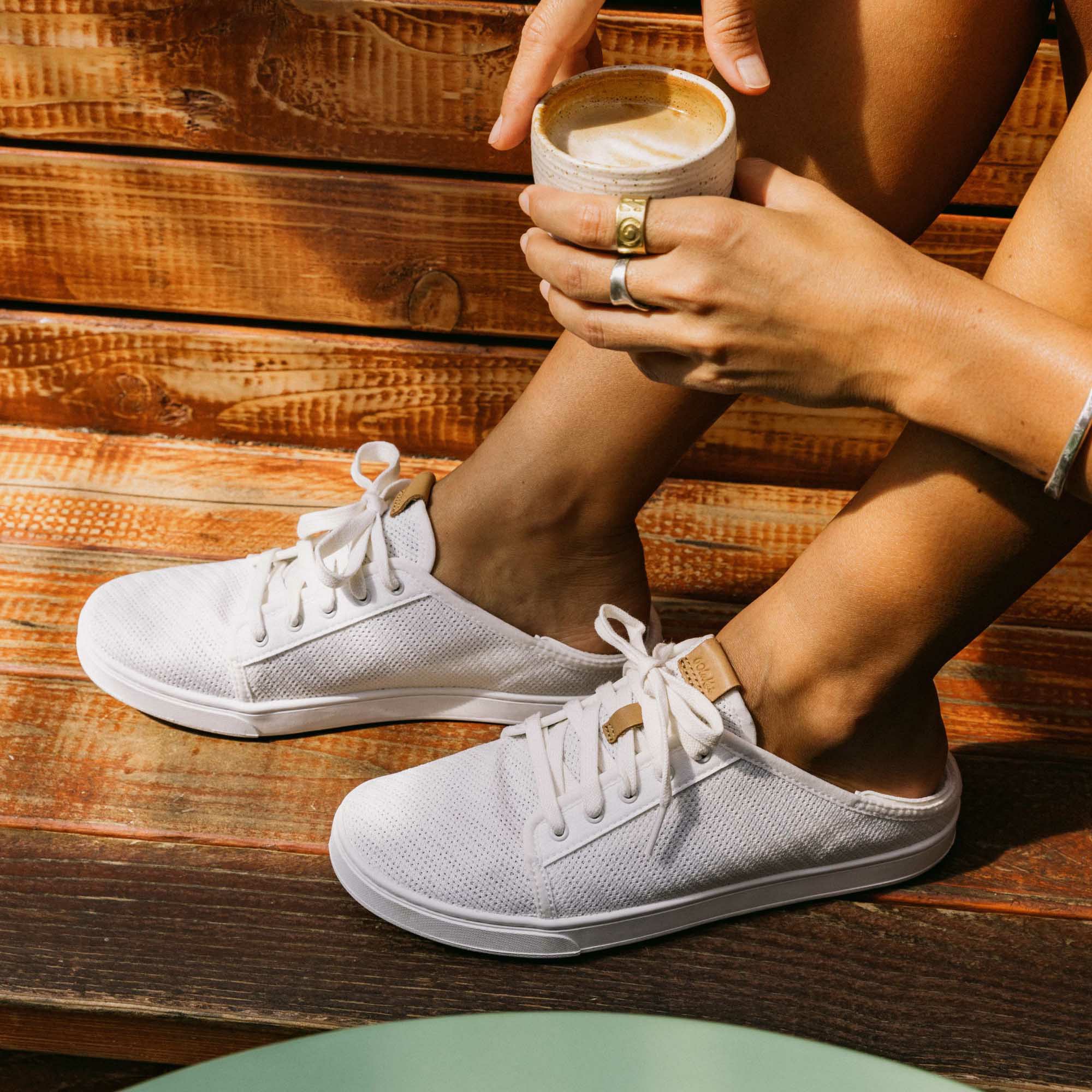 Pehuea Lī Women's Sneakers - White - Image 2