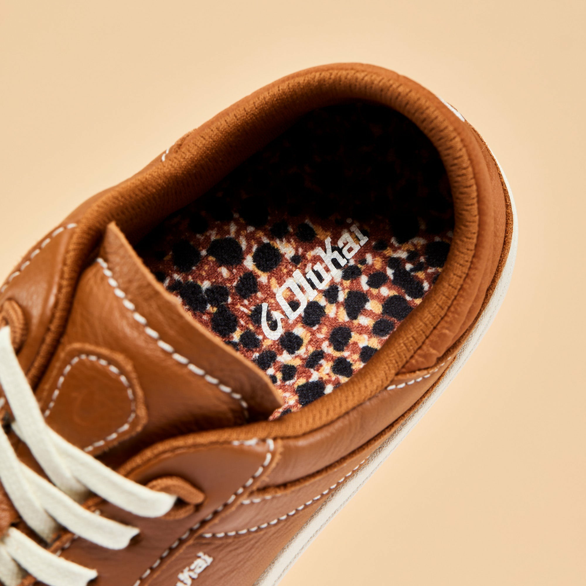 Hā‘upu Leather Sneakers - Fox - Image 8