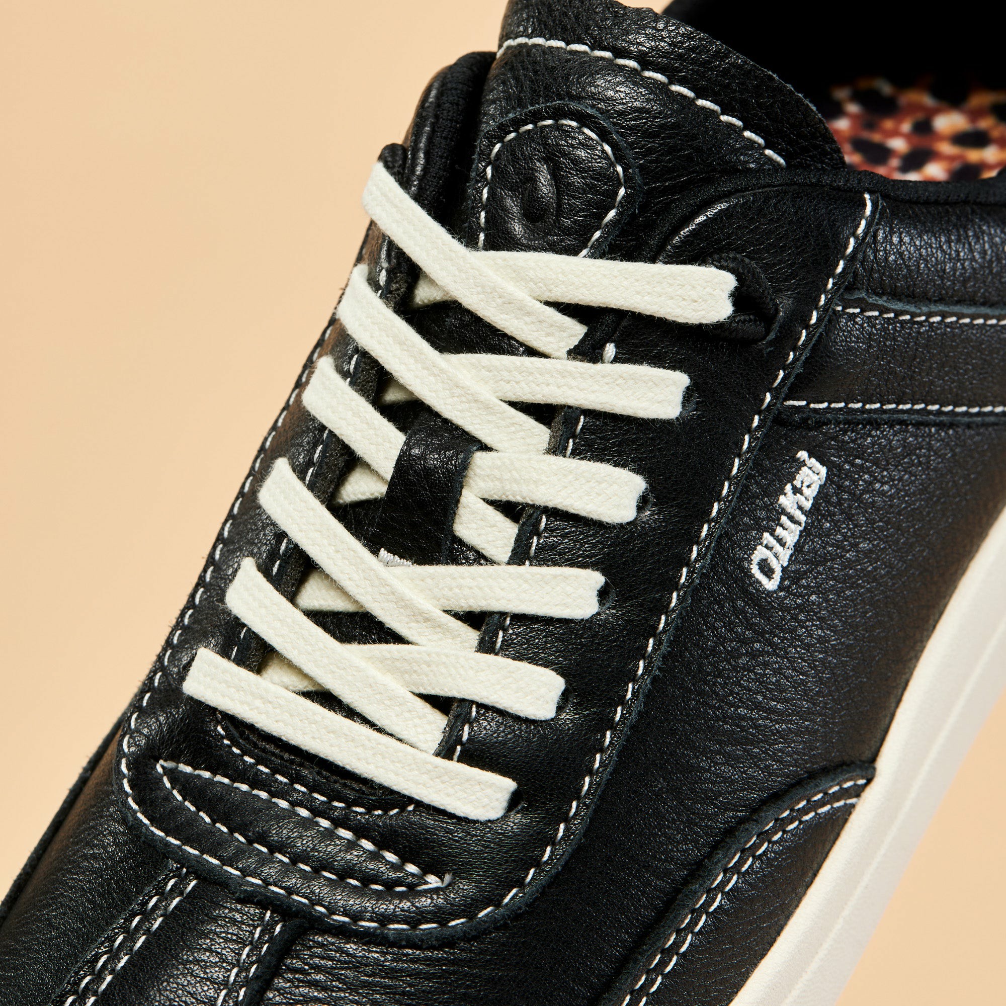Hā‘upu Leather Sneakers - Onyx - Image 3