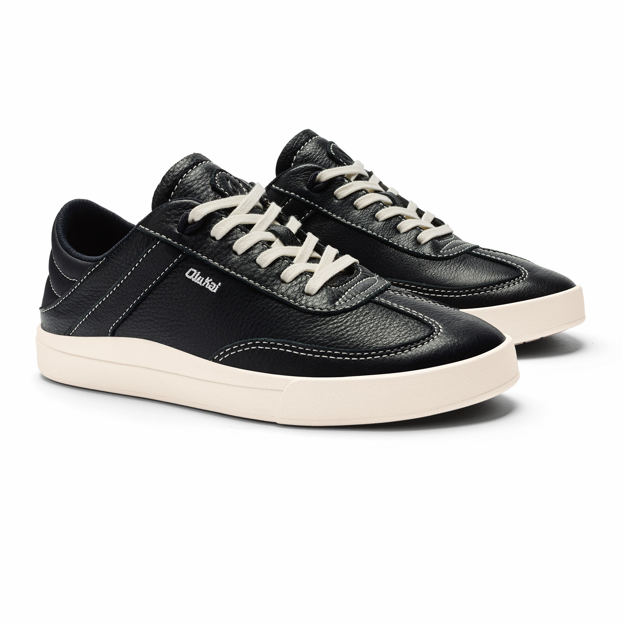 Hā‘upu Leather Sneakers - Onyx - Image 6