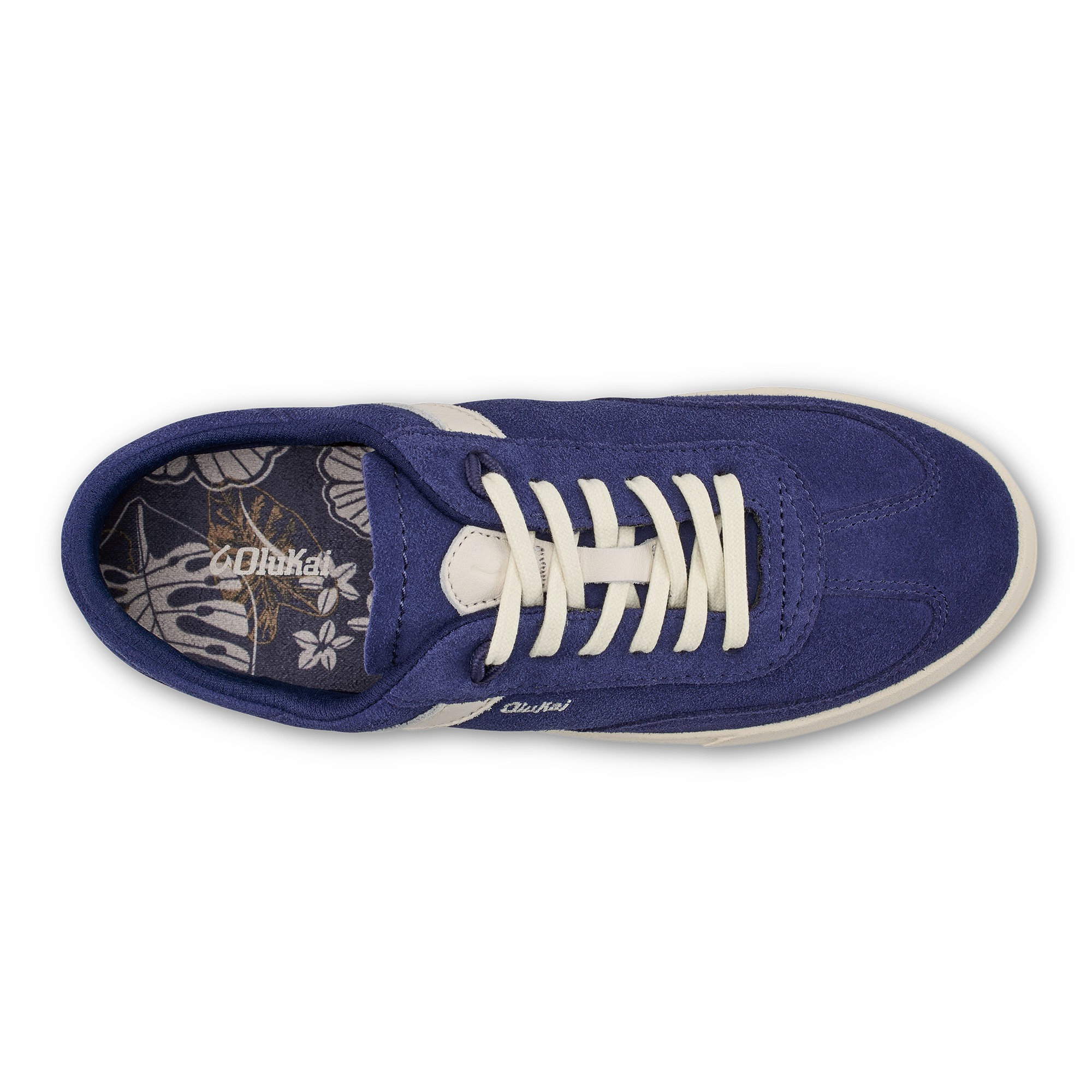Hā‘upu Leather Sneakers - Navy / Off White - Image 7
