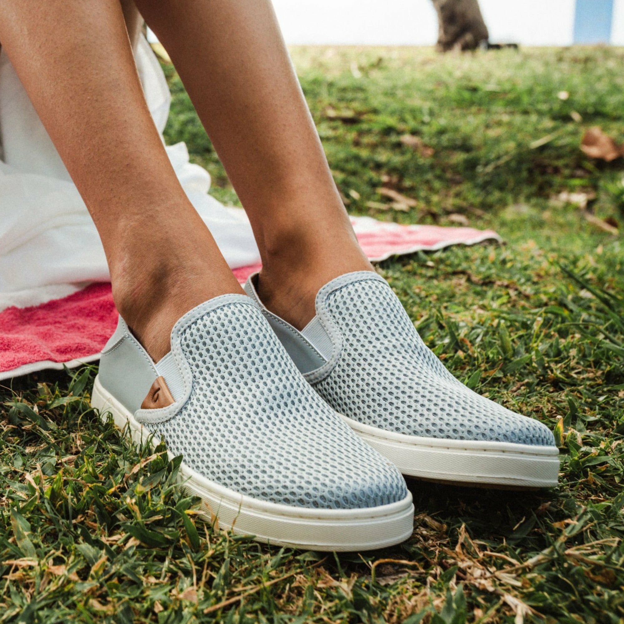 OluKai Pehuea - Pale Grey | Women's Sneakers - Image 2