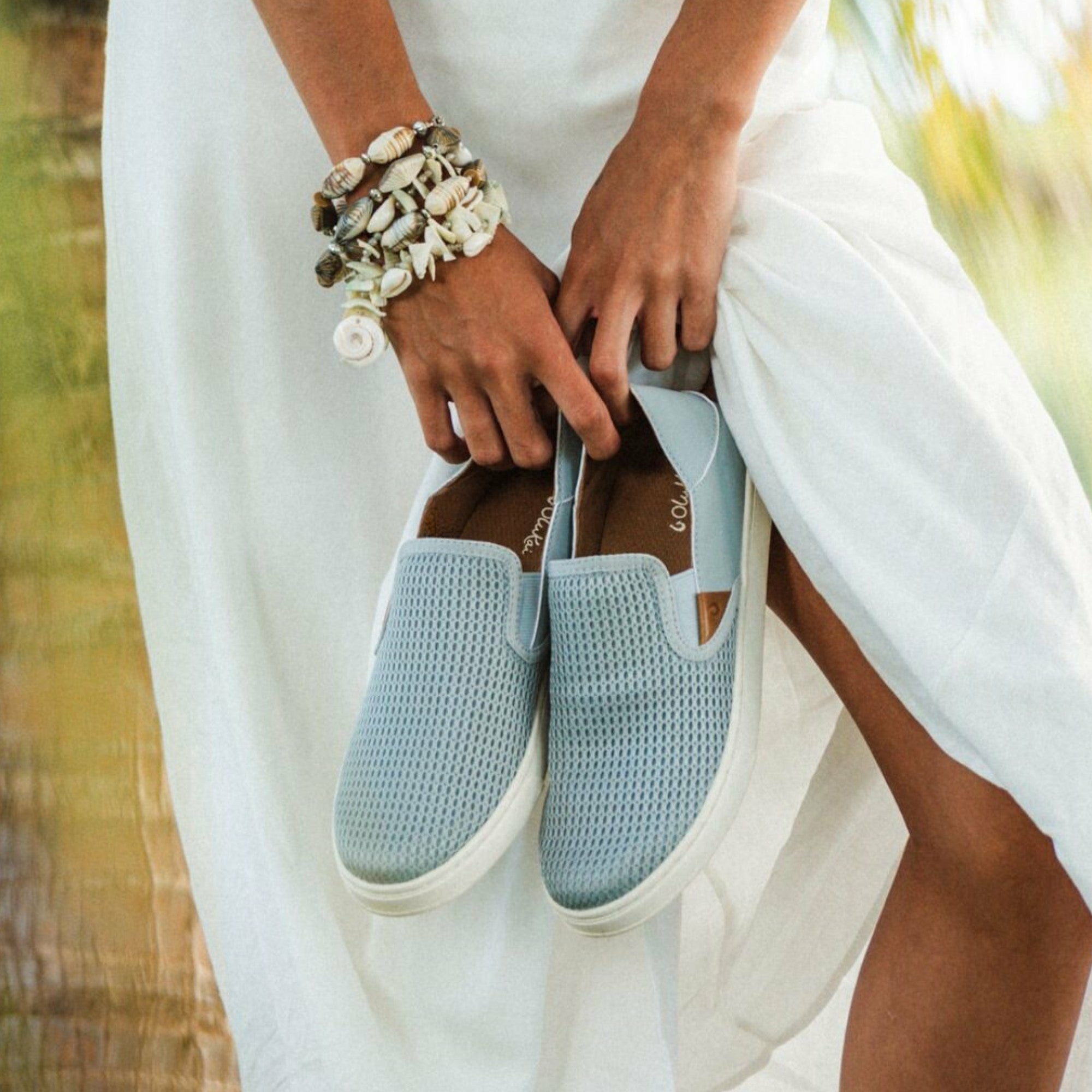 OluKai Pehuea - Pale Grey | Women's Sneakers - Image 6