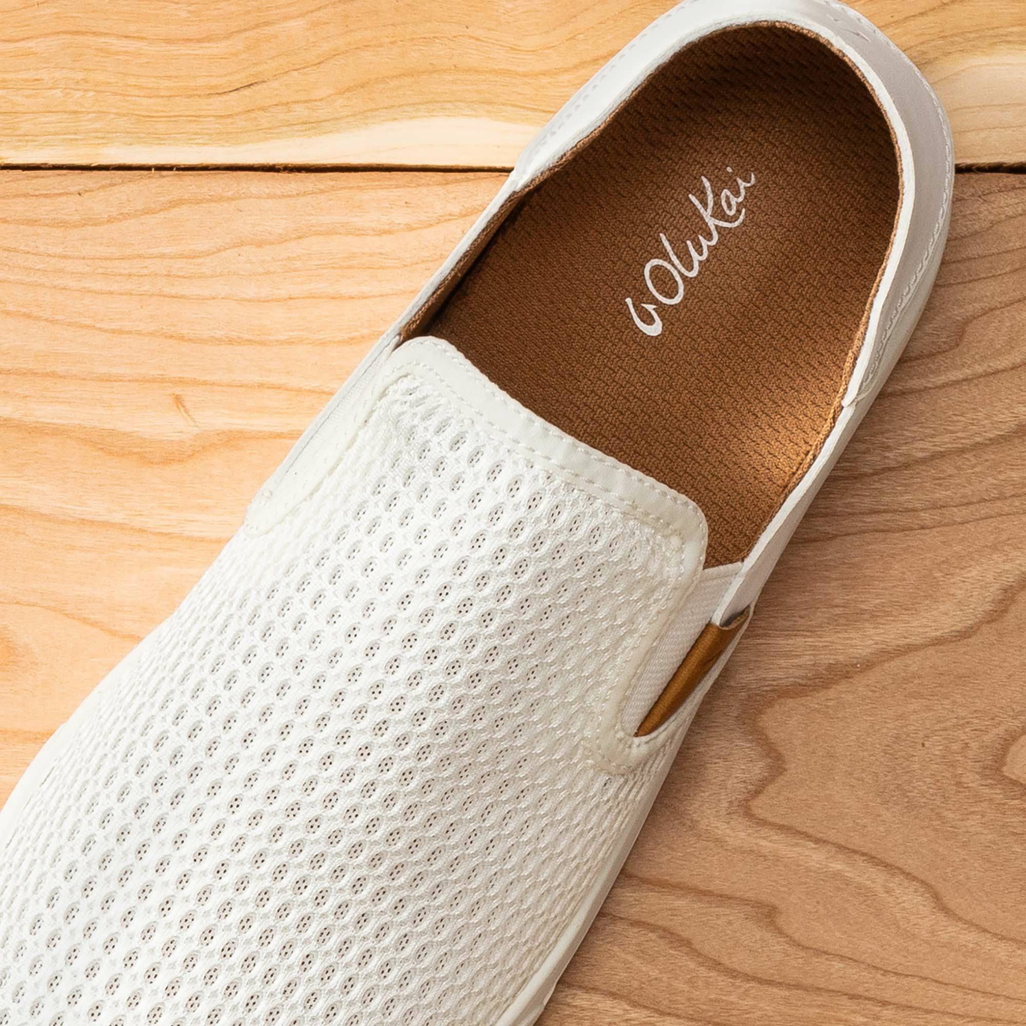 Pehuea Women's Breathable Slip-On Sneakers - Bright White - Image 4