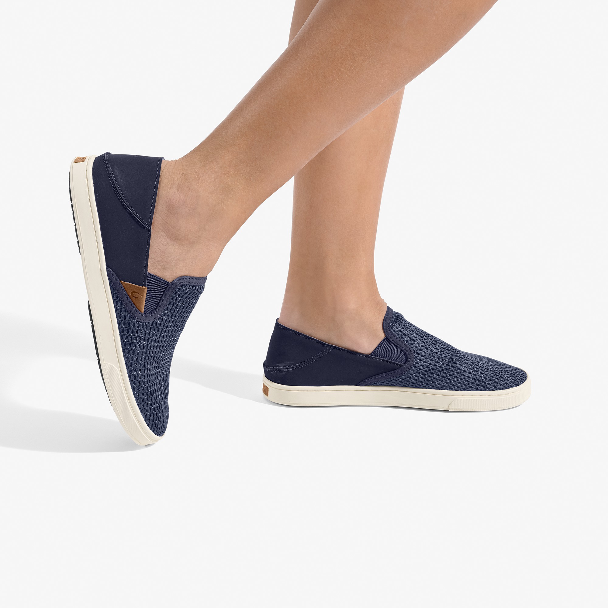 Pehuea Women's Breathable Slip-On Sneakers - Trench Blue - Image 2