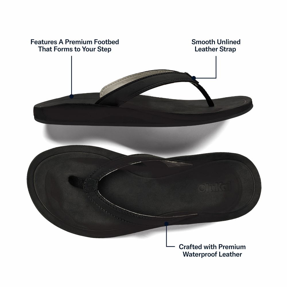 Southshore Waterproof Leather Sandals - Lava Rock - Image 2