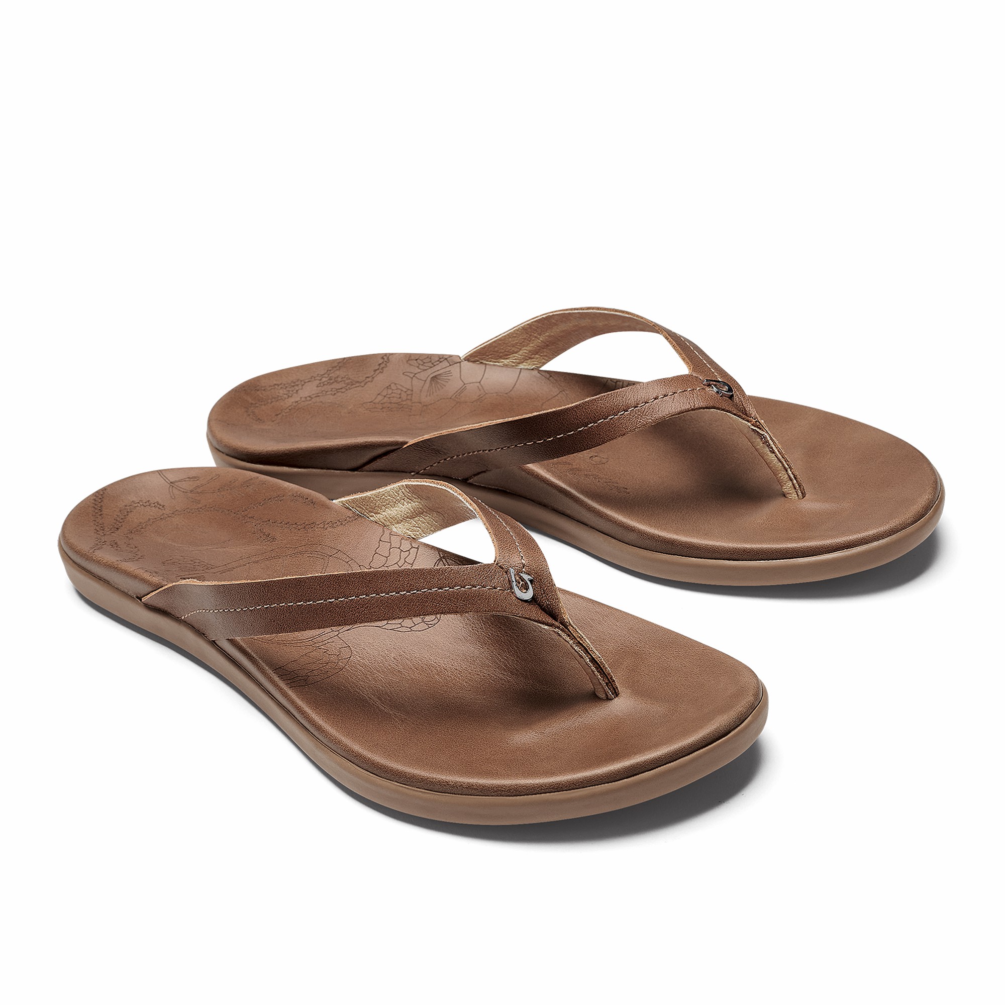 Honu Leather Beach Sandals - Tan - Image 3
