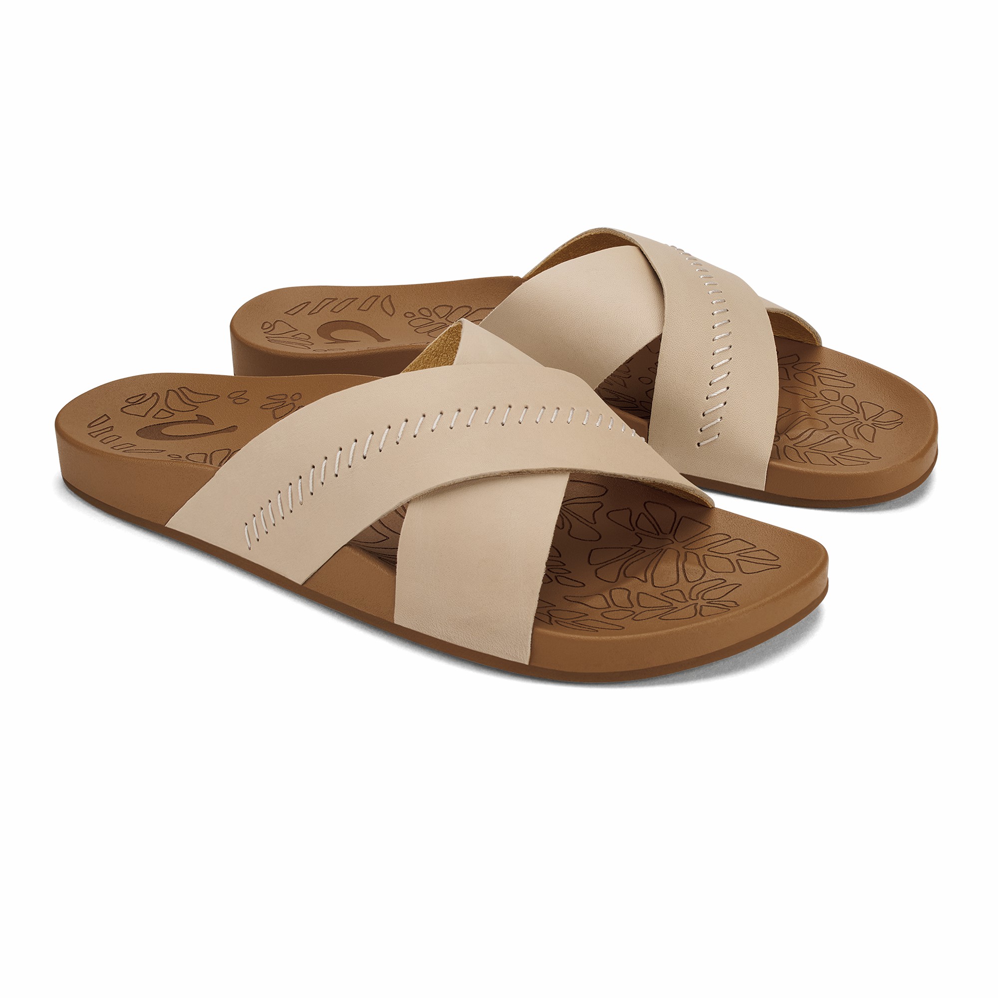 Kipe‘a ‘Olu Women‘s Slide Sandals - Puka / Tan - Image 2