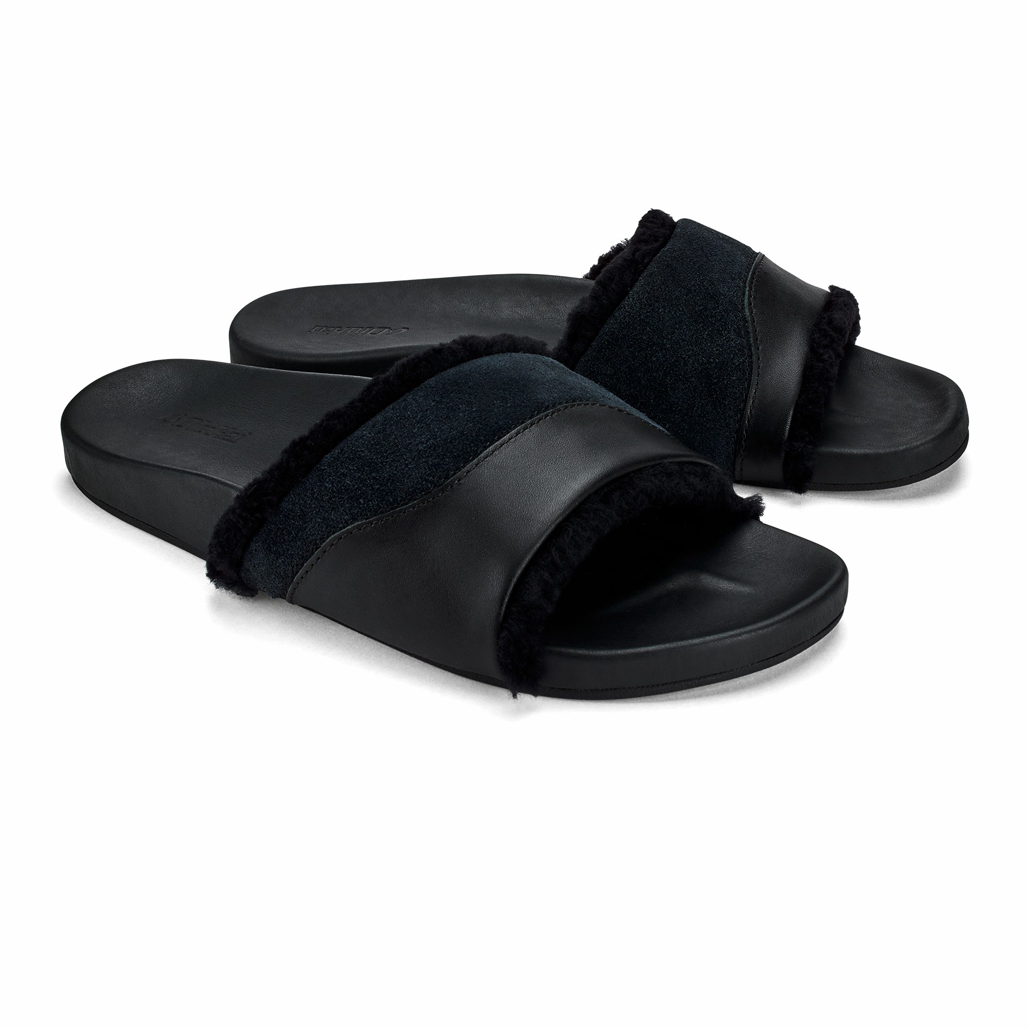 Hō‘ala Slide Slide Slipper Sandals - Black - Image 4
