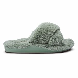Hila Heu Slide Slipper Sandals - Muted Green