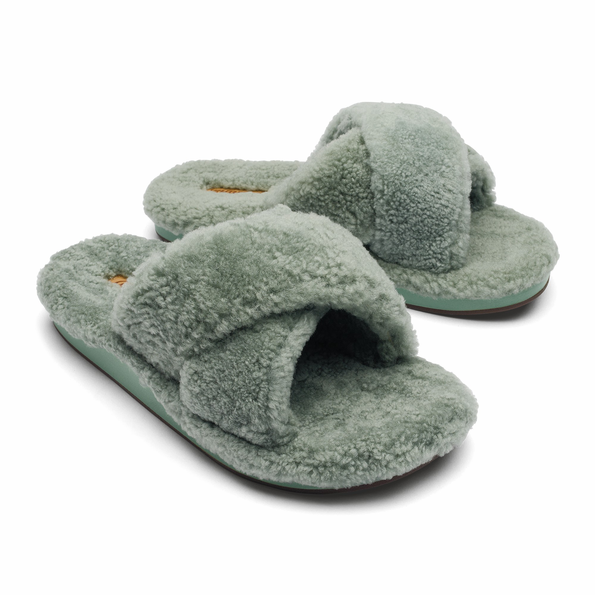 Hila Heu Slide Slipper Sandals - Muted Green - Image 5