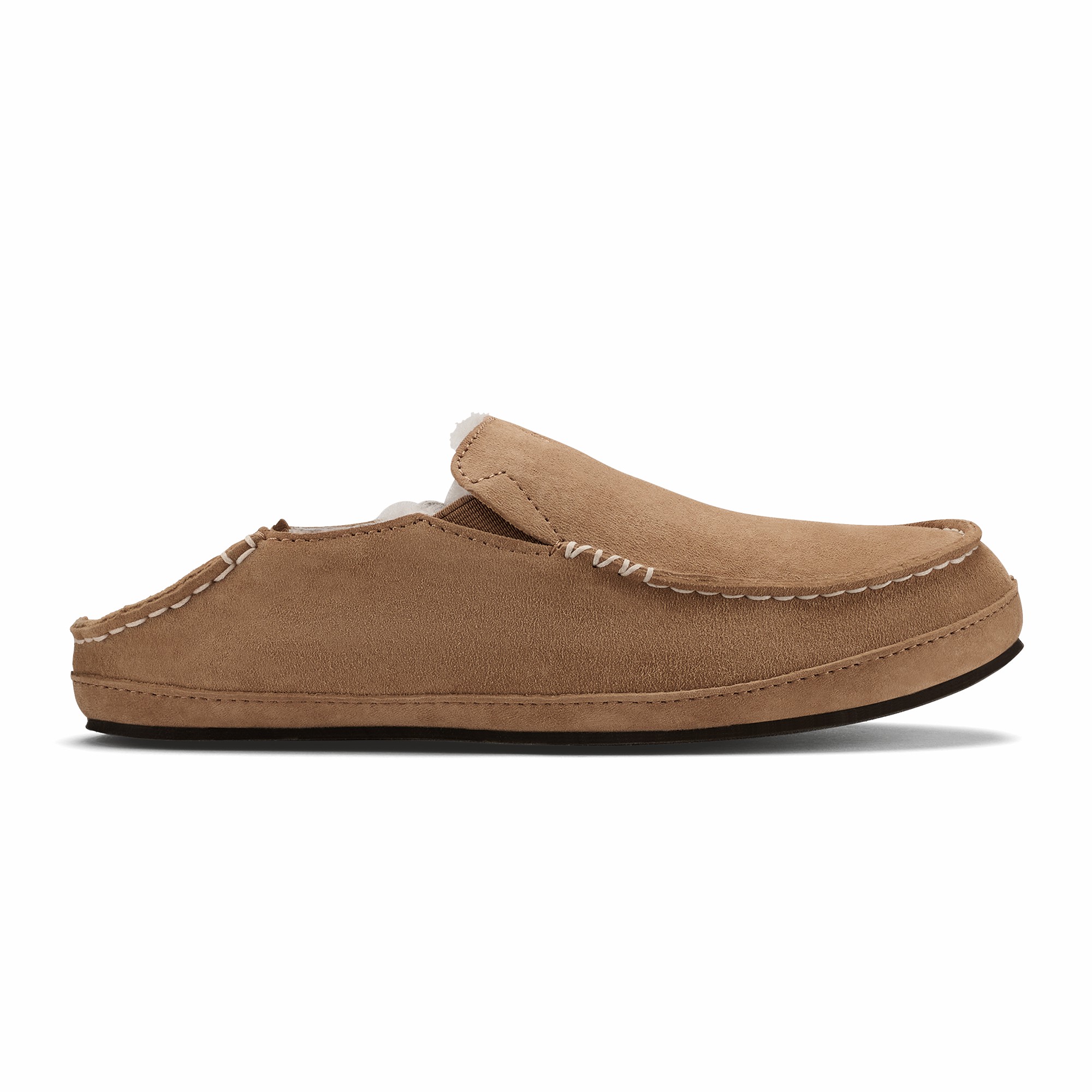 Nohea Women's Leather Slippers - Tan - Image 4
