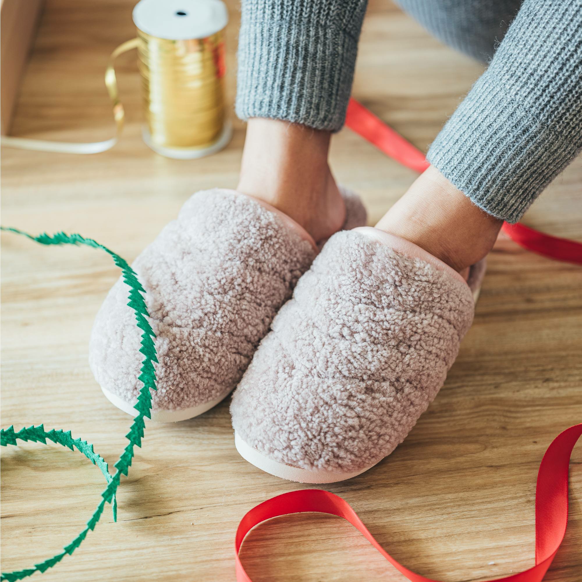 Pūpū Mua Shearling Mule Slipper - Pink Sea Salt - Image 2