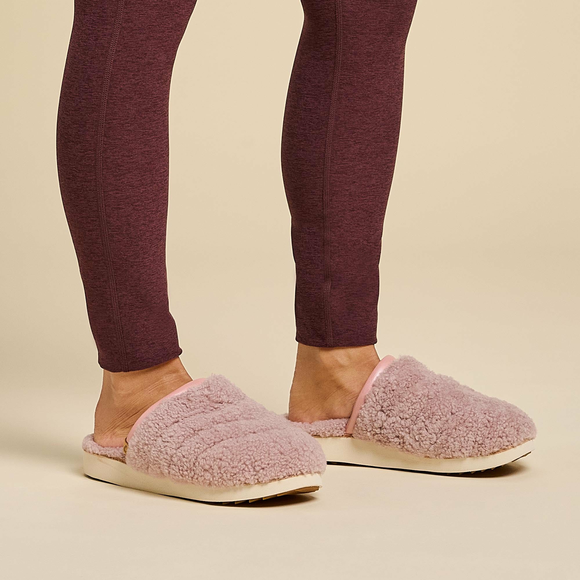 Pūpū Mua Shearling Mule Slipper - Pink Sea Salt - Image 7
