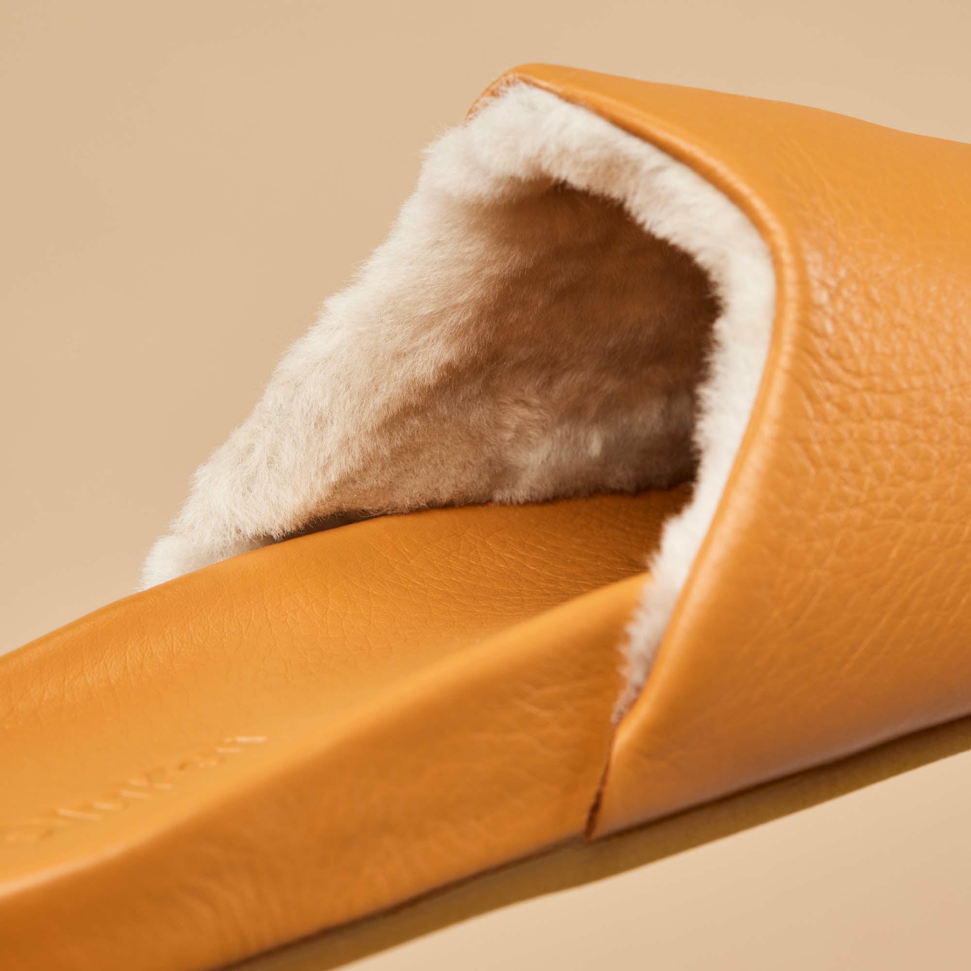 Kōnea Leather Slipper Mules - Saddle - Image 4