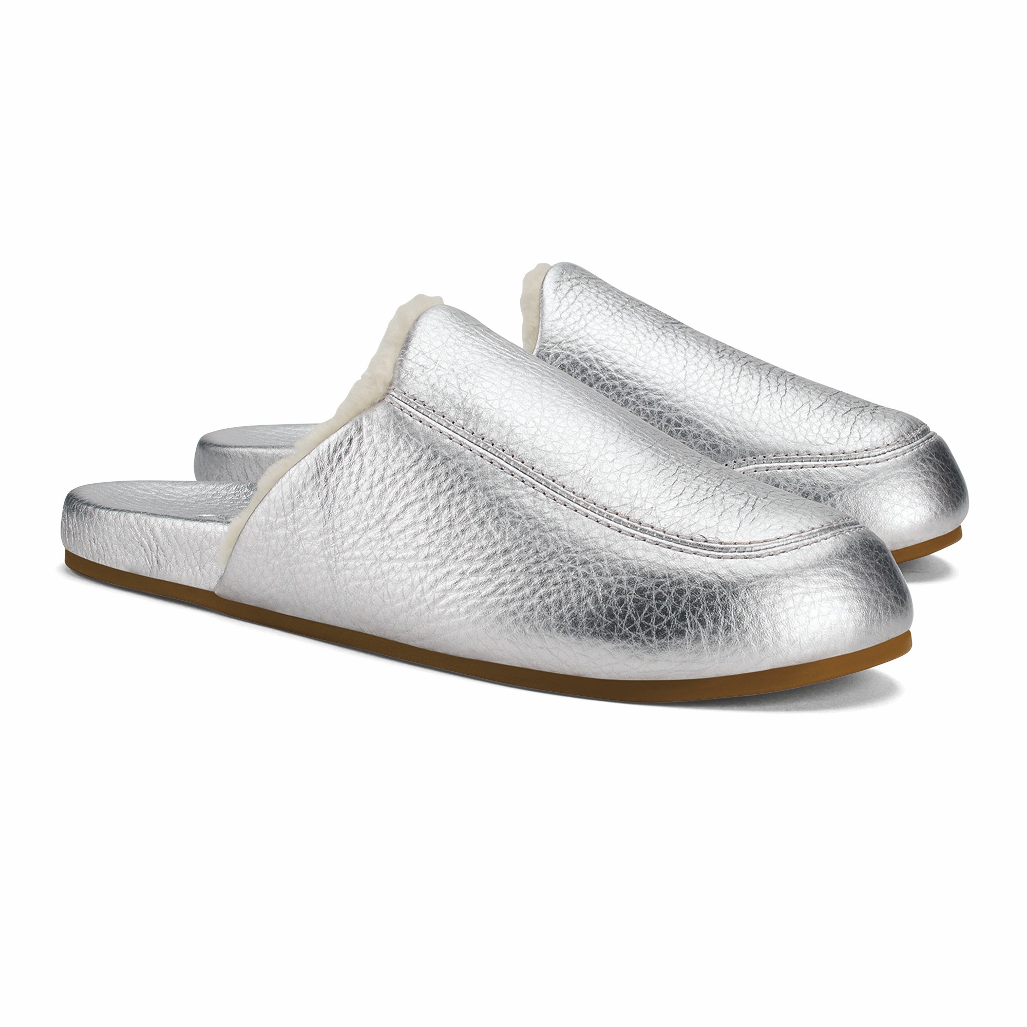 Kōnea Leather Slipper Mules - Silver
– OluKai - Image 2