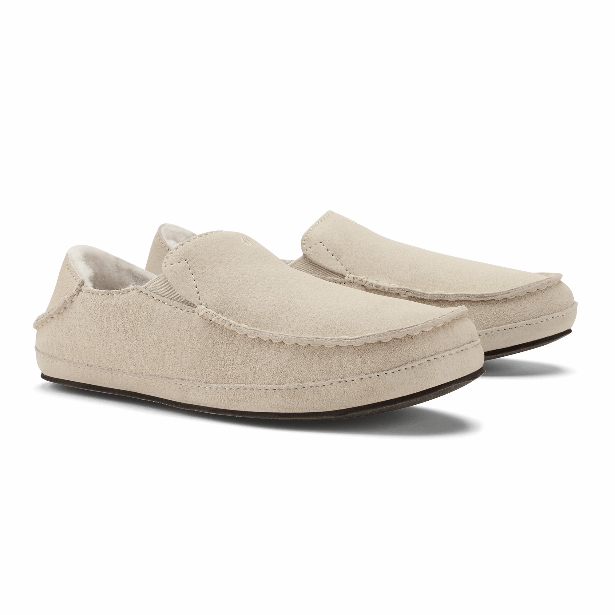 Nohea Women's Leather Slippers - Bone - Image 5