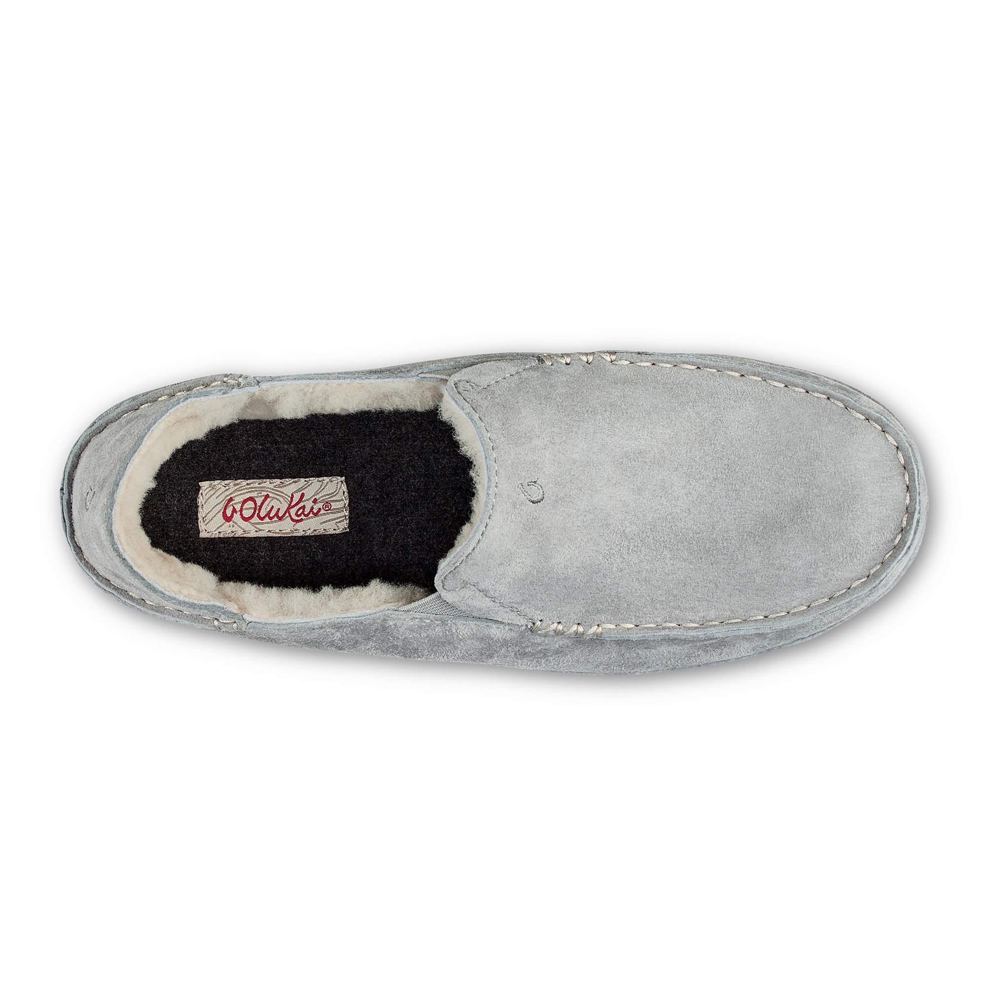 Nohea Women's Leather Slippers - Pale Grey - Image 6